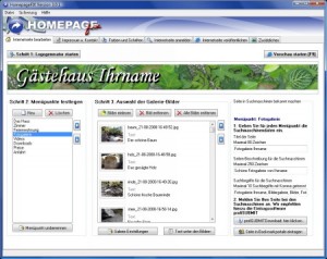 Webseite gestalten und Homepage Programm