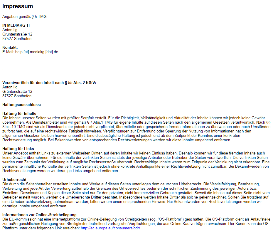 Impressum